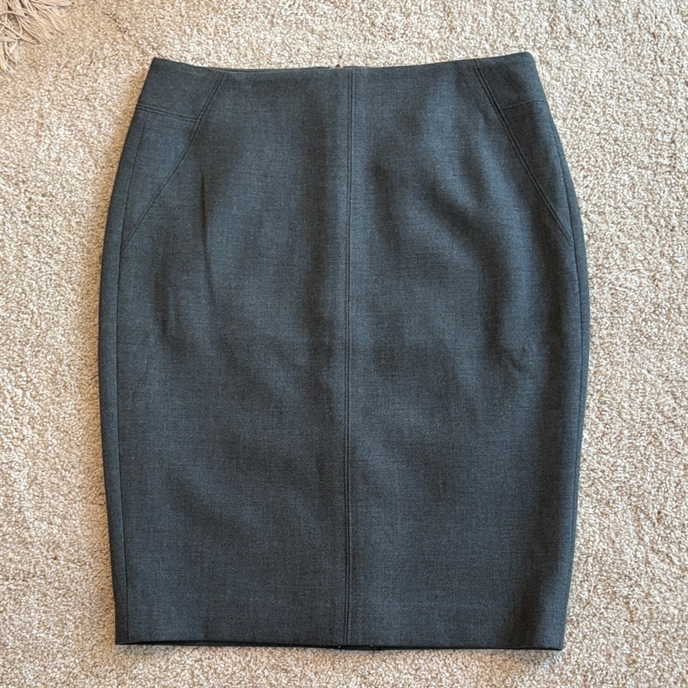 LOFT Charcoal Pencil Skirt